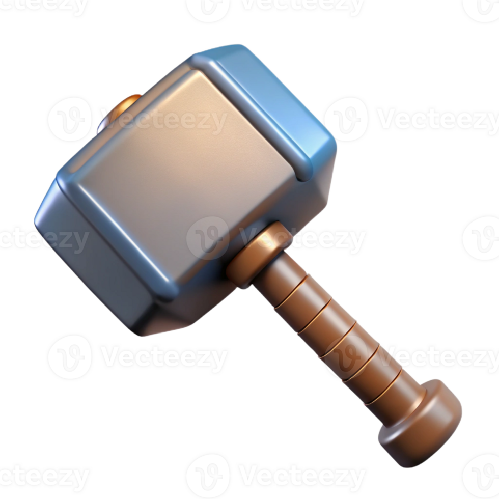 dramatic classic Thor's Hammer, Mjolnir original png
