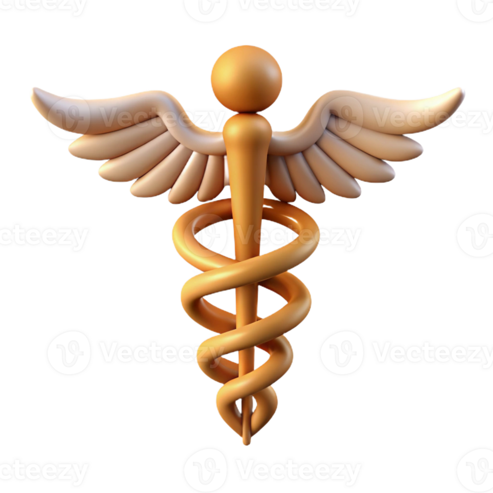 wonderful classic Caduceus, staff of Hermes high quality png