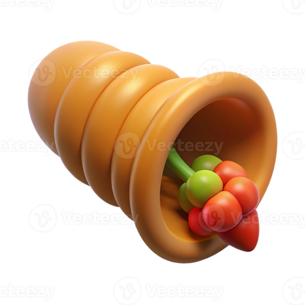 elegant classic Cornucopia, horn of plenty high resolution png