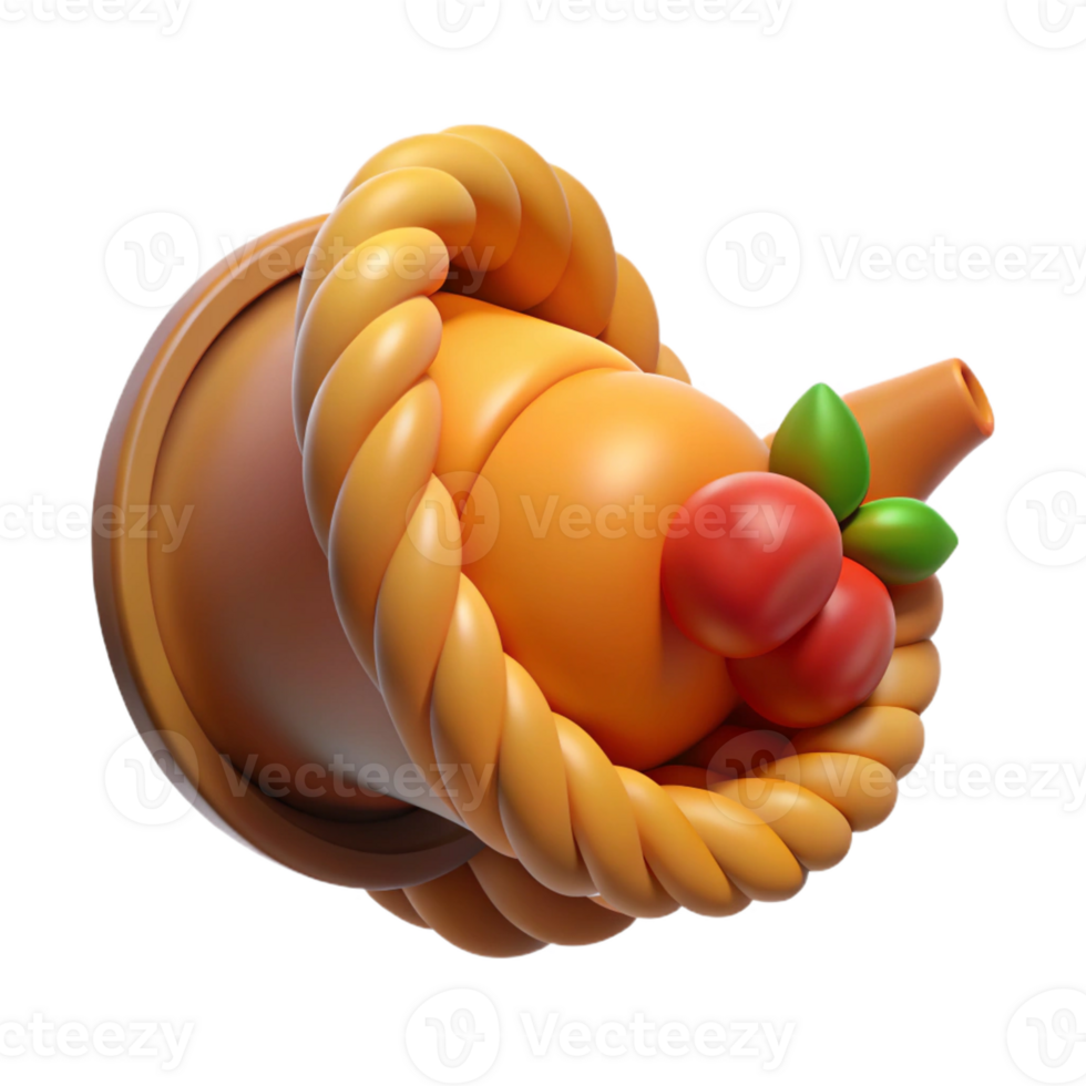 stunning minimalist Cornucopia, horn of plenty genuine png