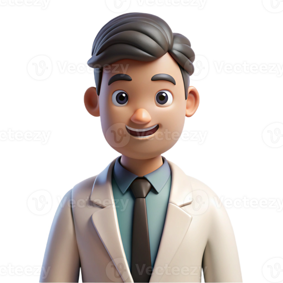 vibrant artistic Serious doctor in a lab coat, professional png