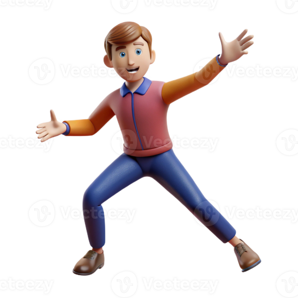extraordinary creative Actor performing a dramatic pose, high quality png