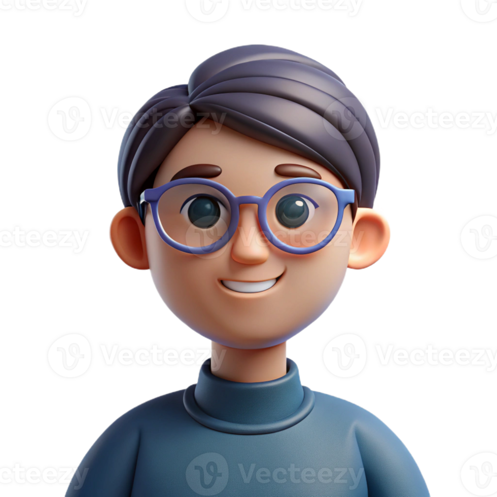 magnificent vintage Person wearing glasses, detailed png