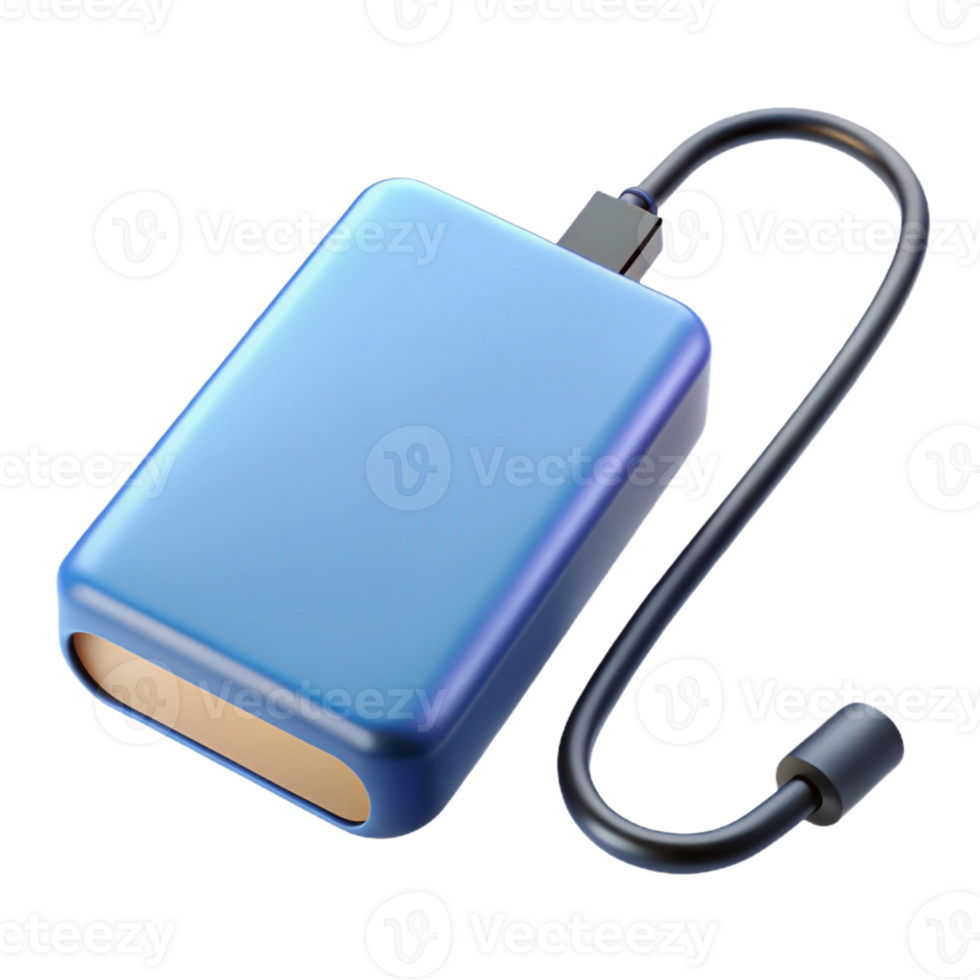 impressive abstract A portable external hard drive professional png