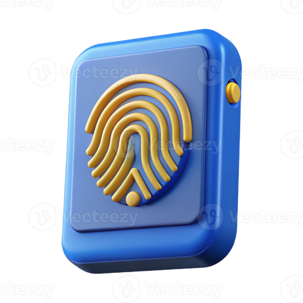 extraordinary abstract A biometric fingerprint scanner premium png