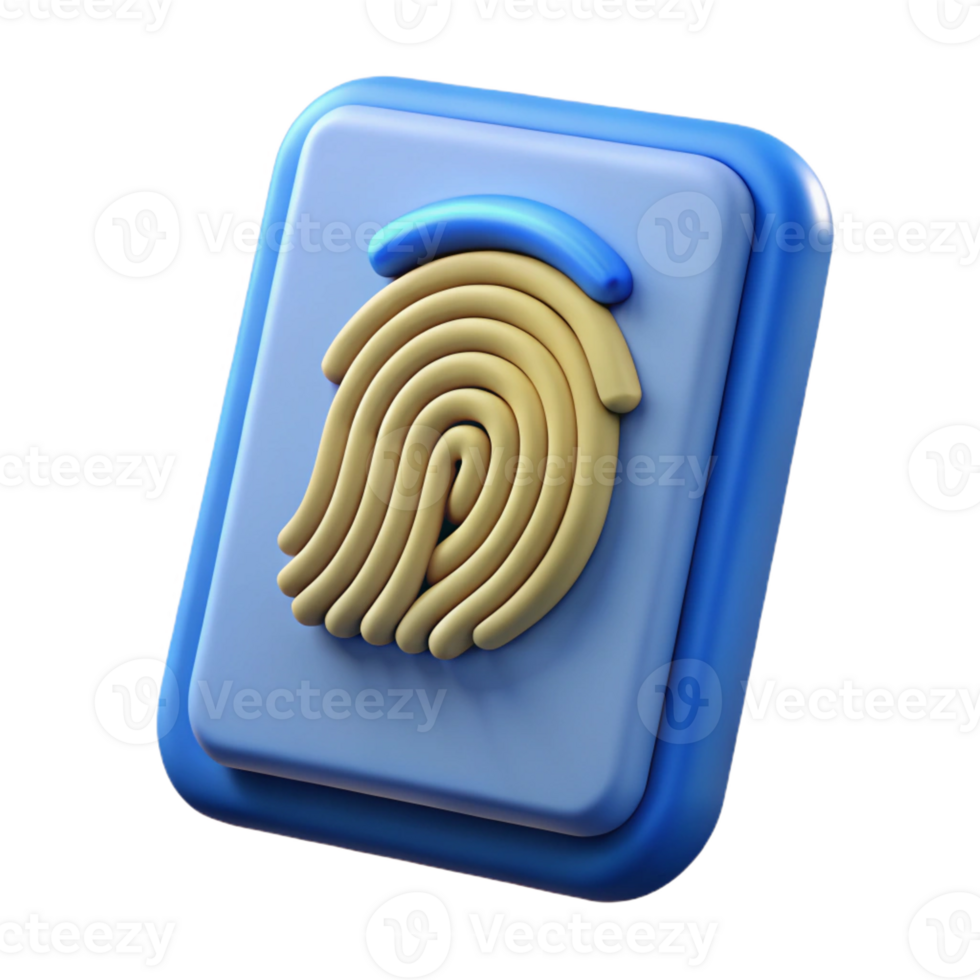 impressive modern A biometric fingerprint scanner exclusive png
