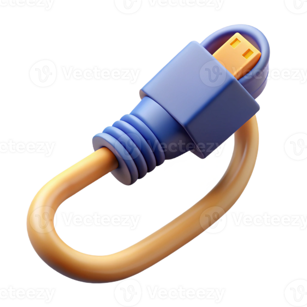 dramatic classic A network cable with connector 4K png