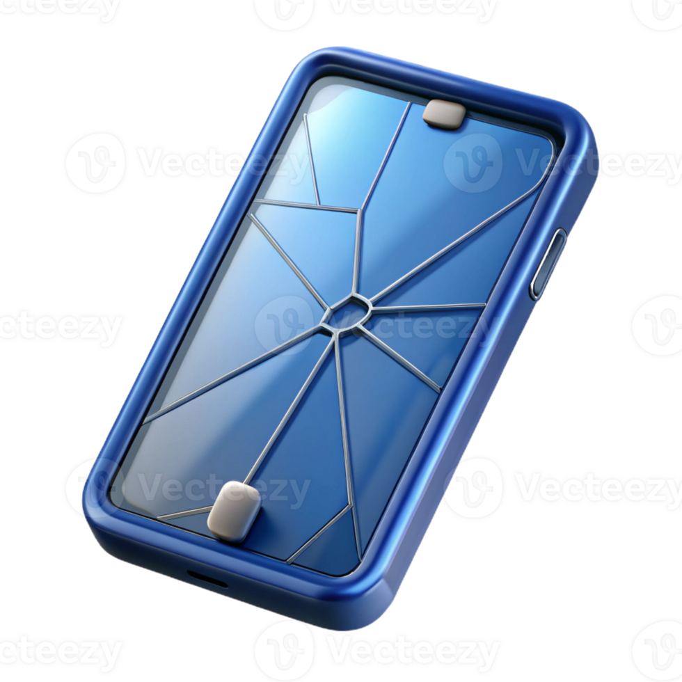 impressive modern A broken cell phone screen exclusive png