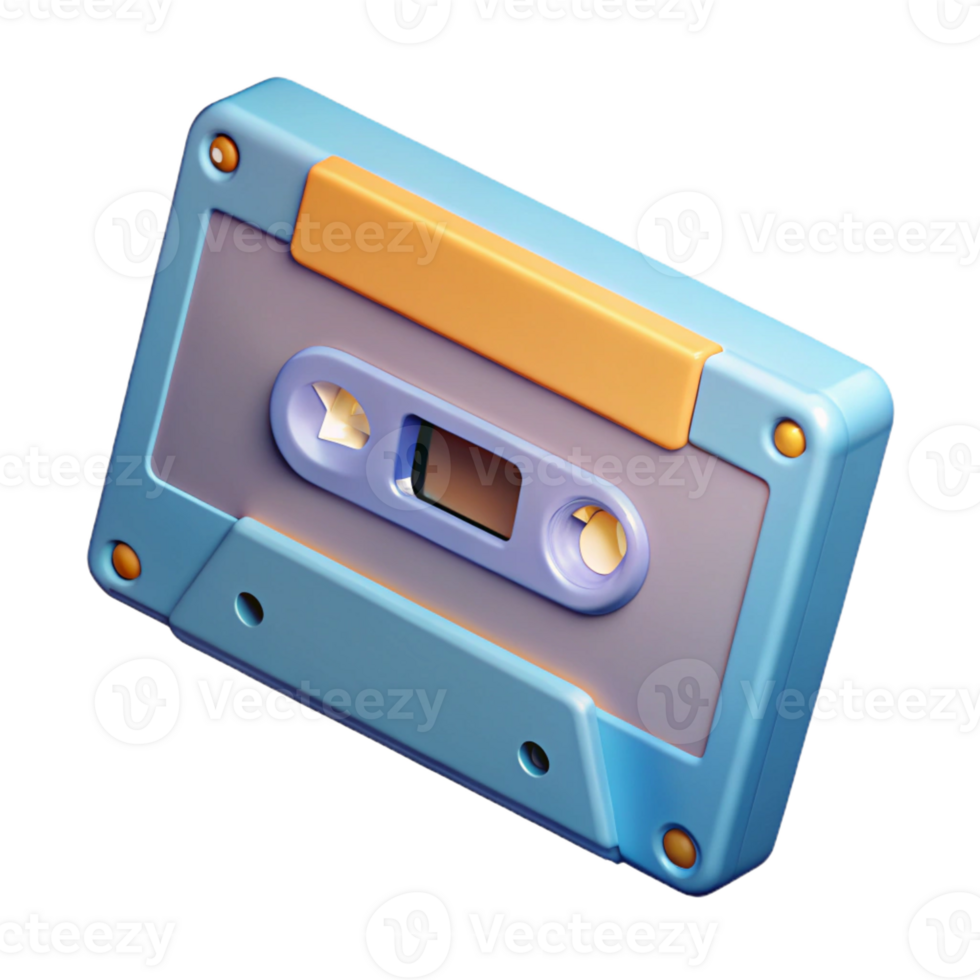 vibrant rustic A cassette tape high quality png