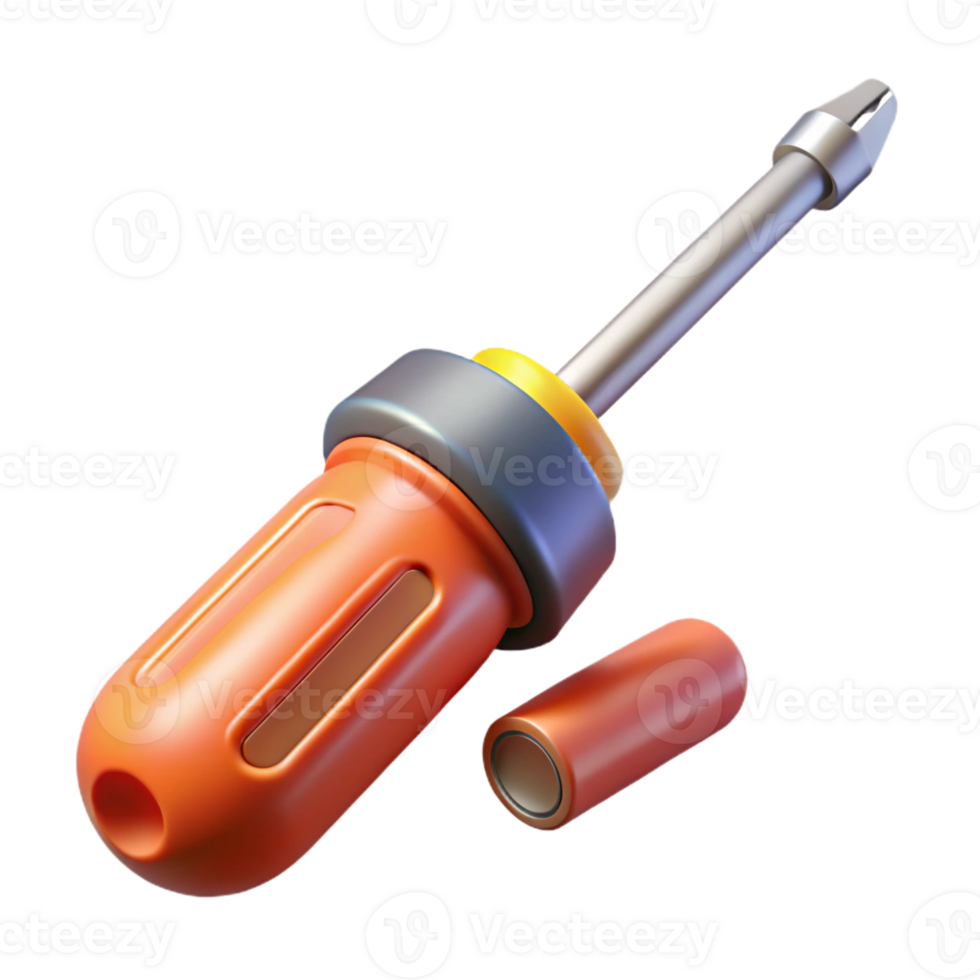 wonderful classic A screwdriver with interchangeable bits professional png