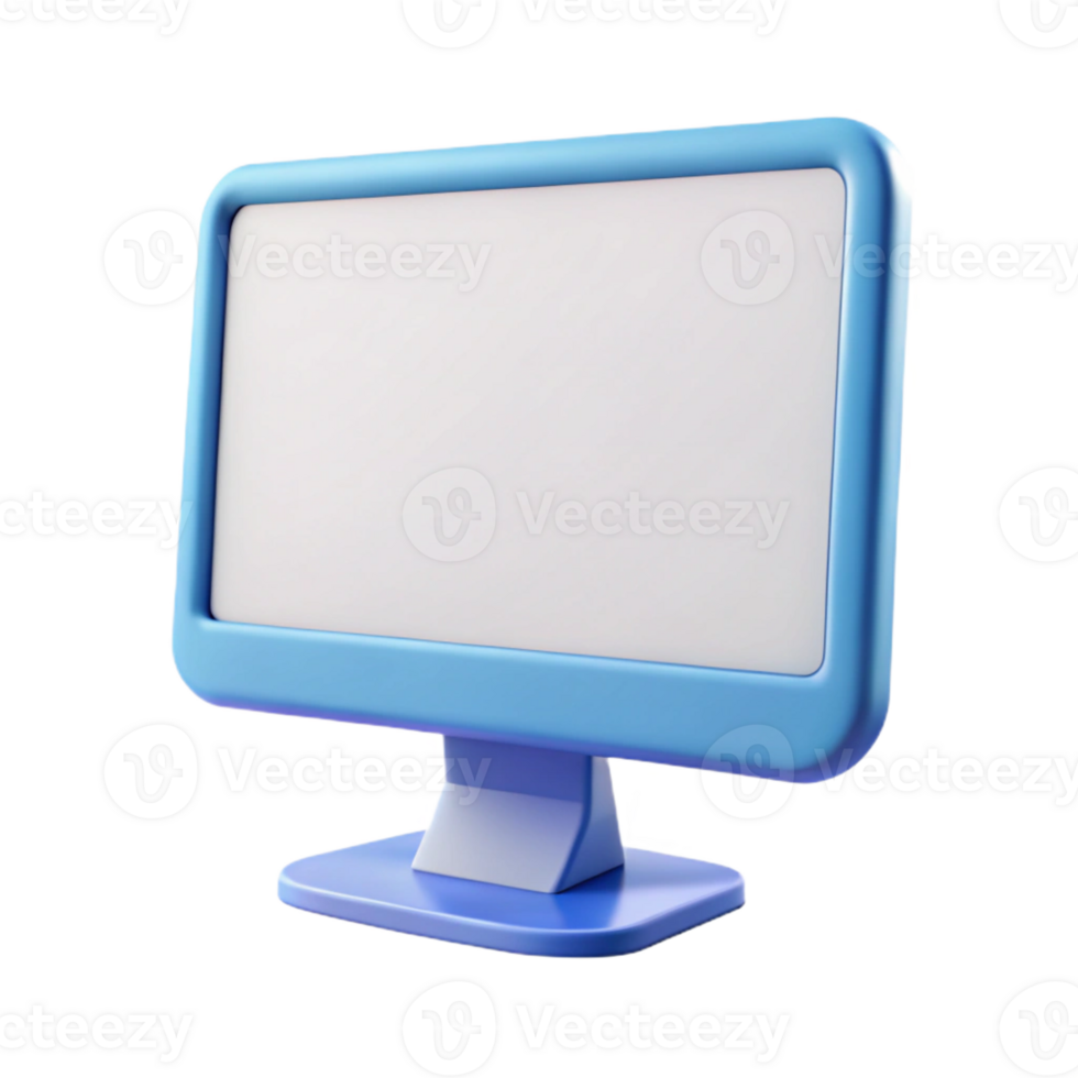 elegant rustic A blank computer monitor screen high resolution png