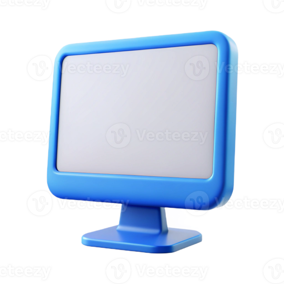 impressive rustic A blank computer monitor screen high quality png