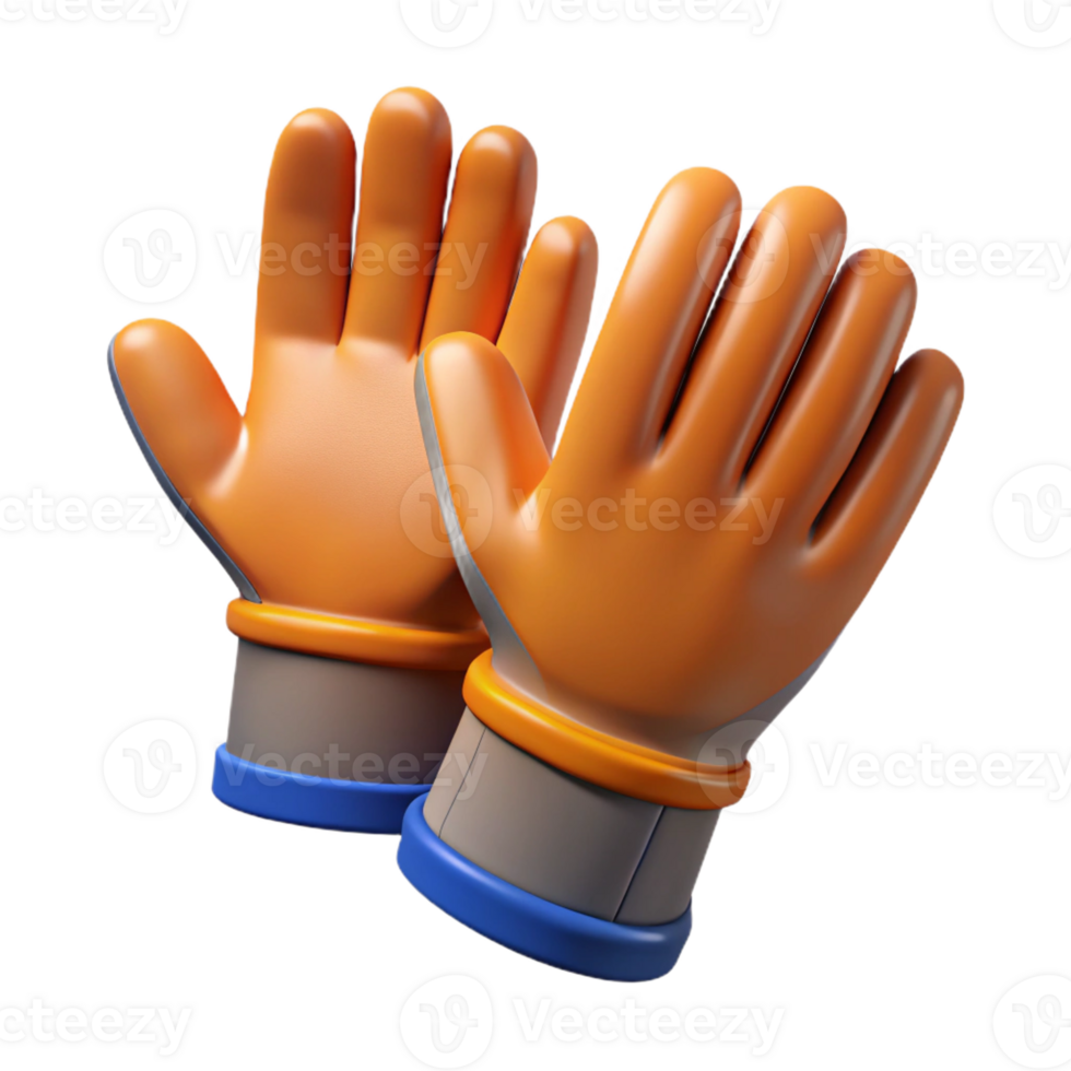 beautiful artistic A pair of work gloves high resolution png
