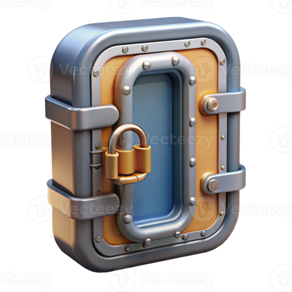 elegant creative Detailed spaceship door with locking mechanism, genuine png