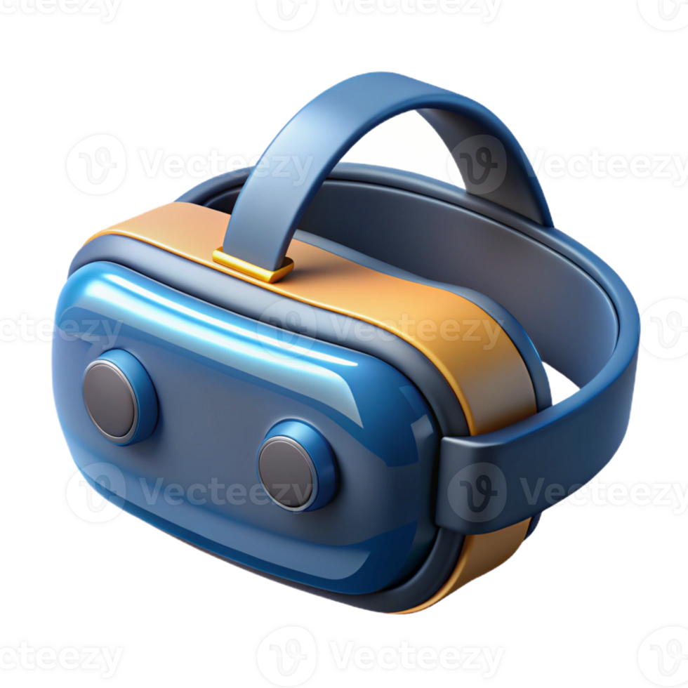 magnificent rustic High-tech virtual reality headset with sensors, authentic png