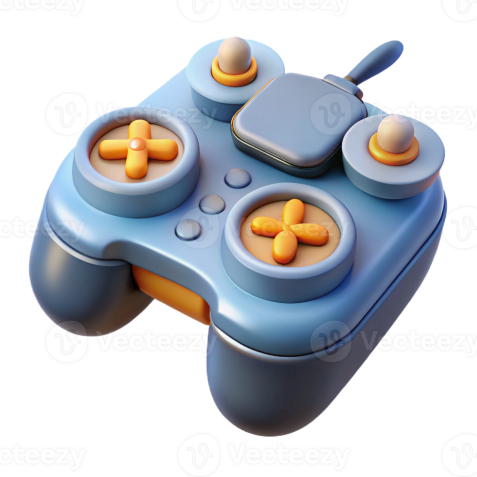 elegant contemporary High-tech drone controller with joystick and buttons, original png