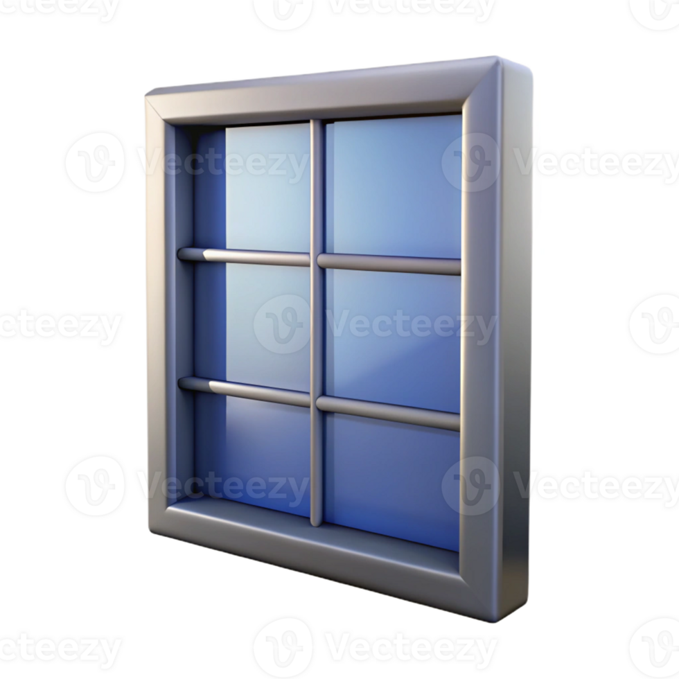 stunning modern Single window pane, frosted glass, professional png