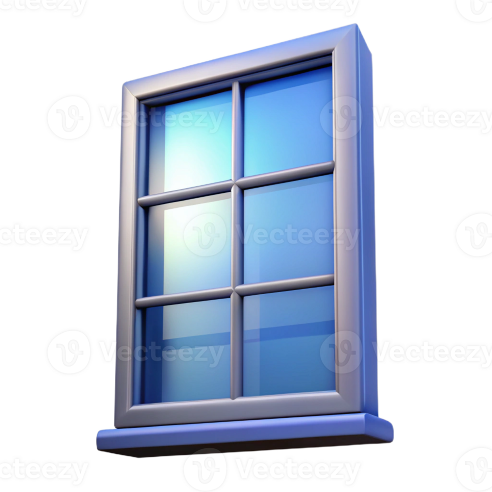 dramatic vintage Single window pane, frosted glass, original png