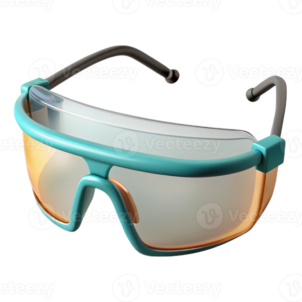 magnificent classic Pair of safety glasses, clear lenses, premium png