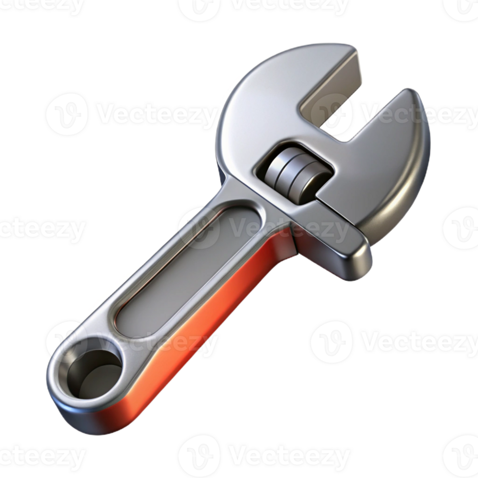 magnificent modern Wrench, adjustable wrench, steel, high resolution png