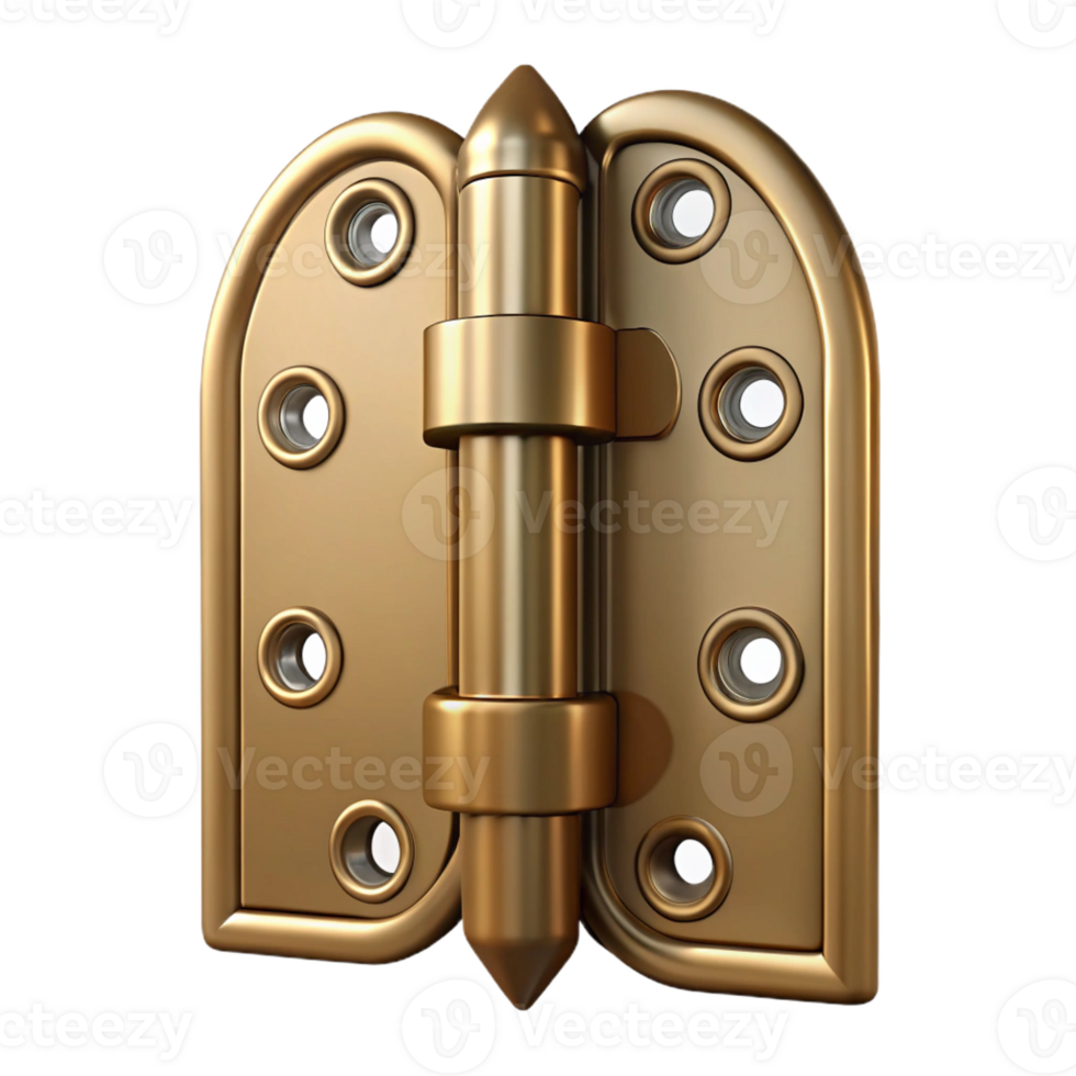 serene artistic Door hinge, brass, antique, professional png