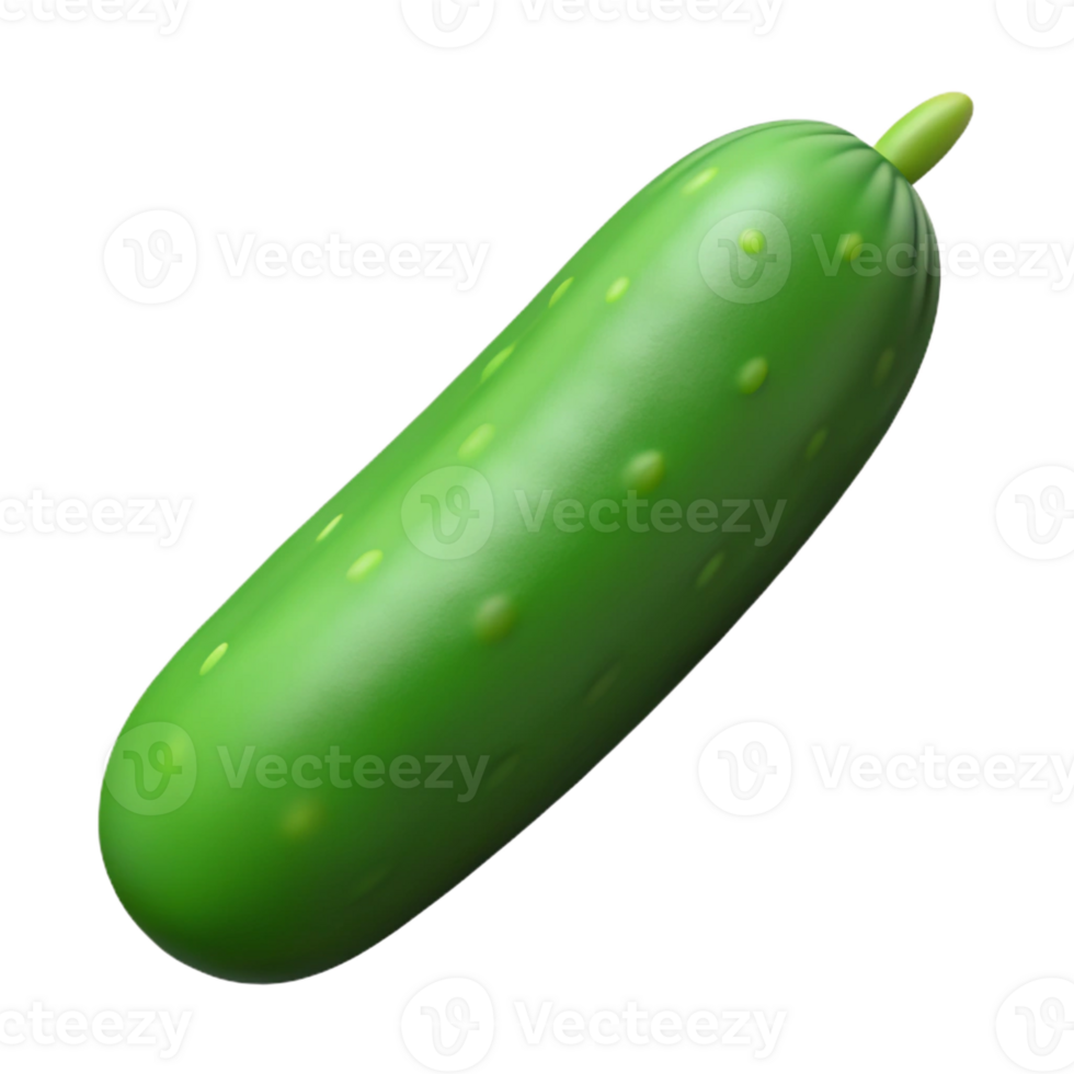 elegant artistic Fresh green cucumber detailed png