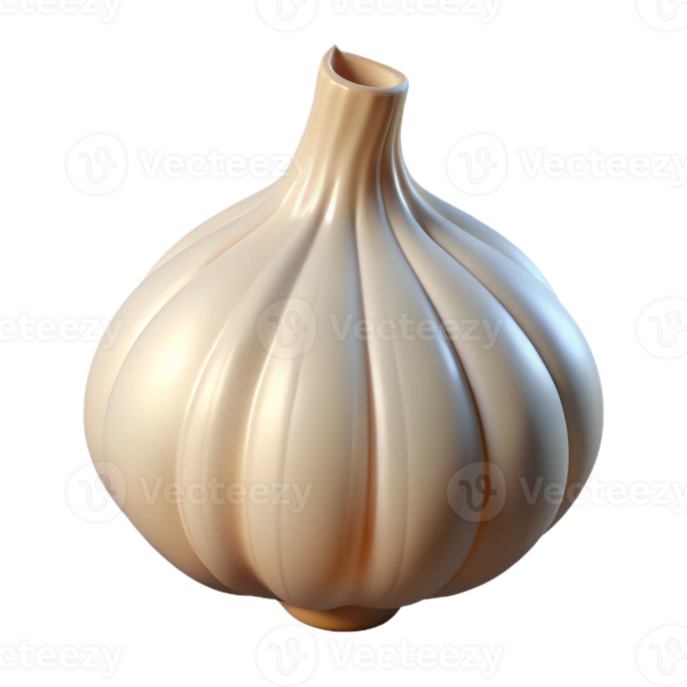 vibrant vintage Whole garlic bulb high resolution png