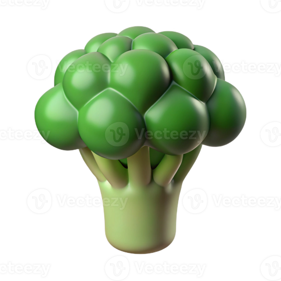 dramatic artistic Broccoli floret original png
