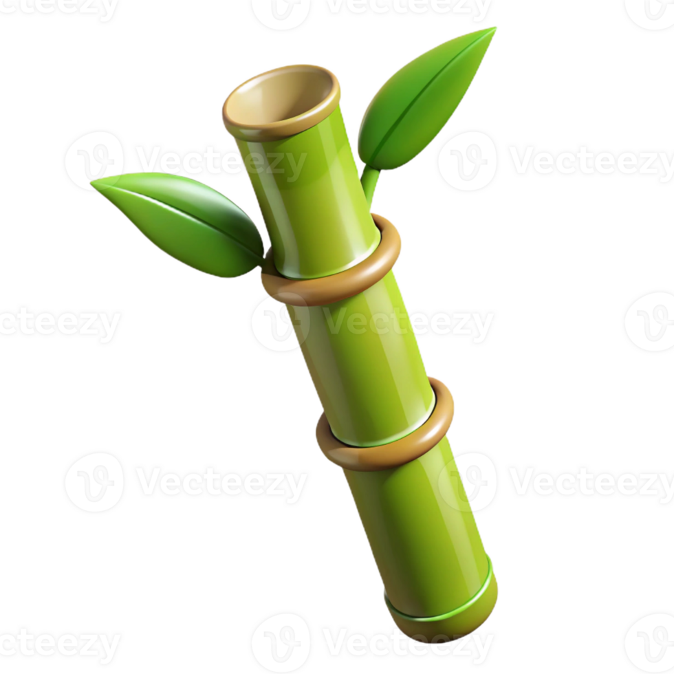 vibrant rustic Bamboo stalk high quality png