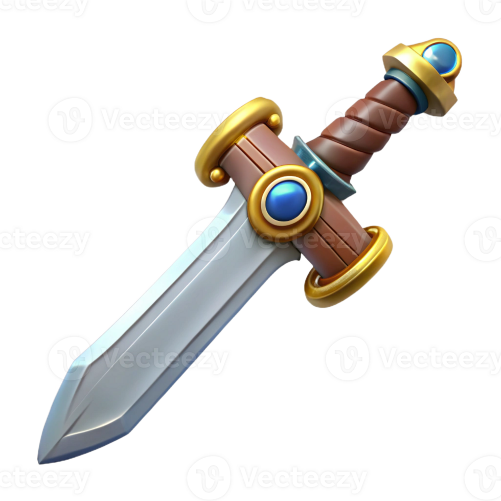 magnificent artistic A detailed, ornate sword hilt professional png