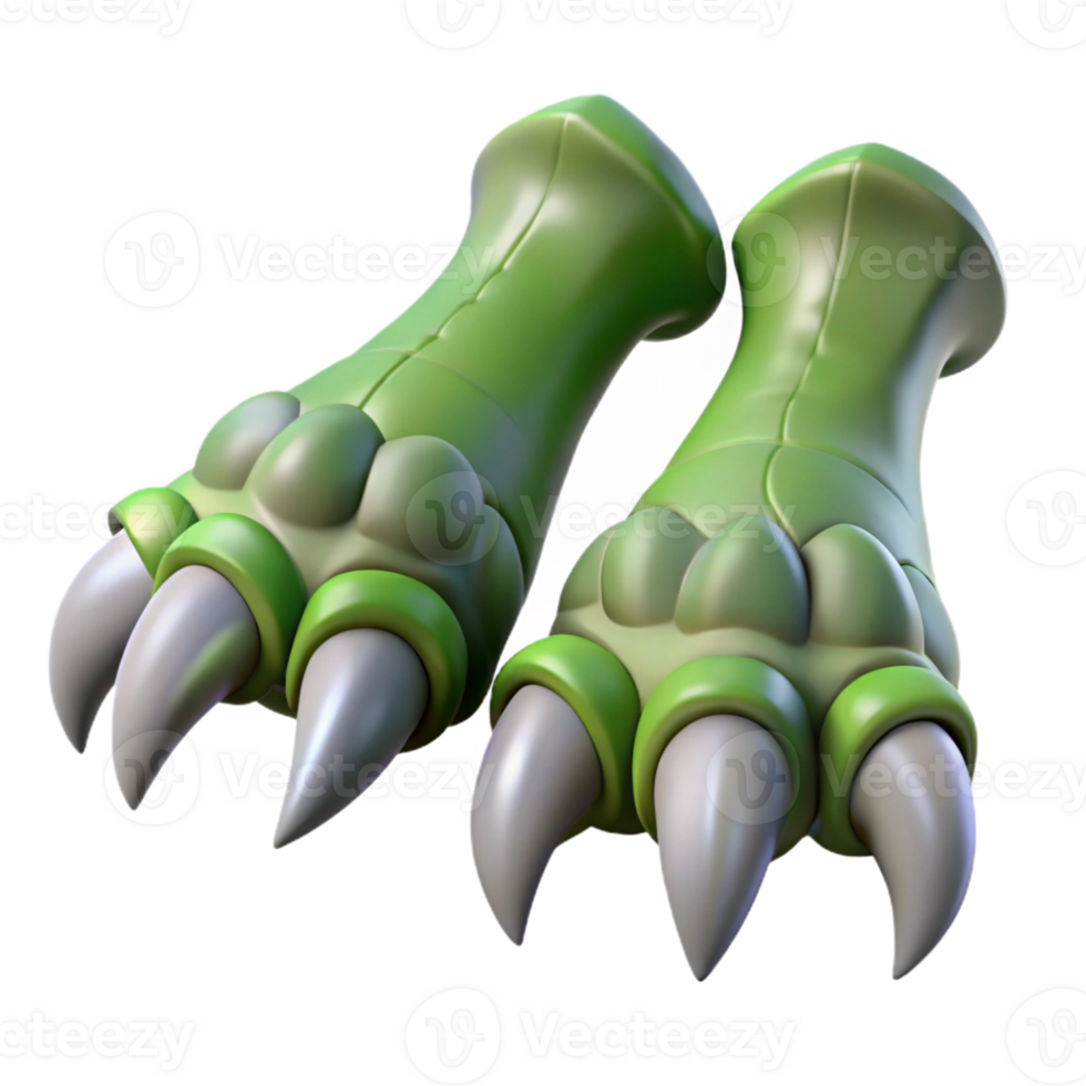 beautiful minimalist A pair of clawed dragon feet 4K png