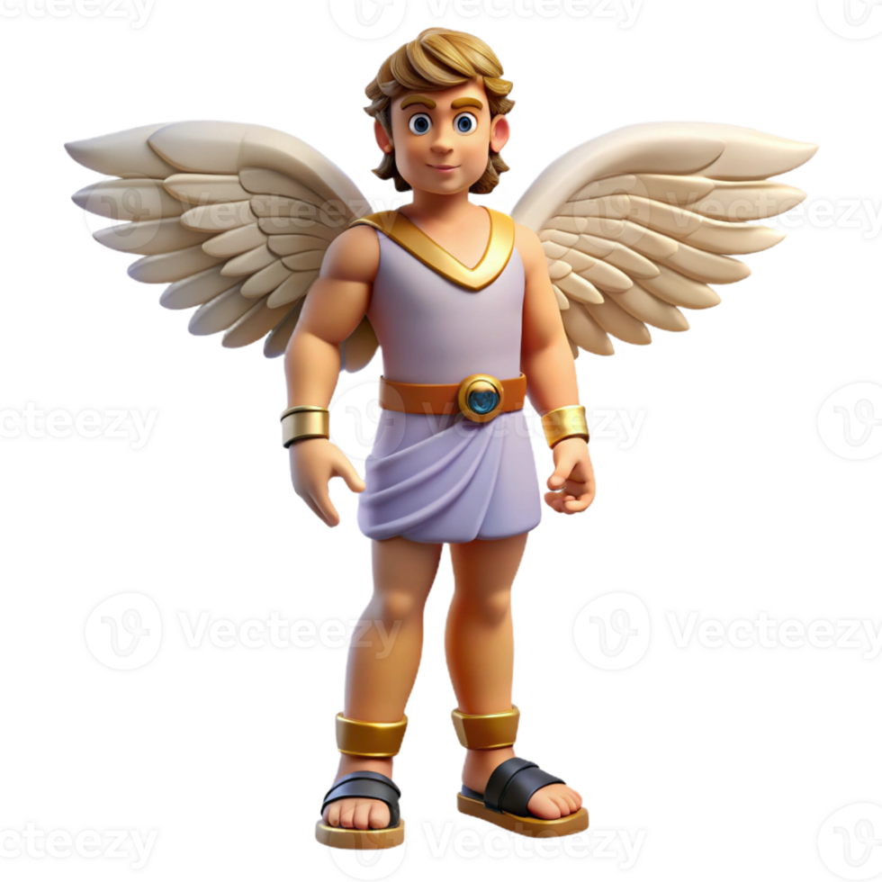 wonderful creative Hermes, Messenger of the Gods, winged sandals, original png