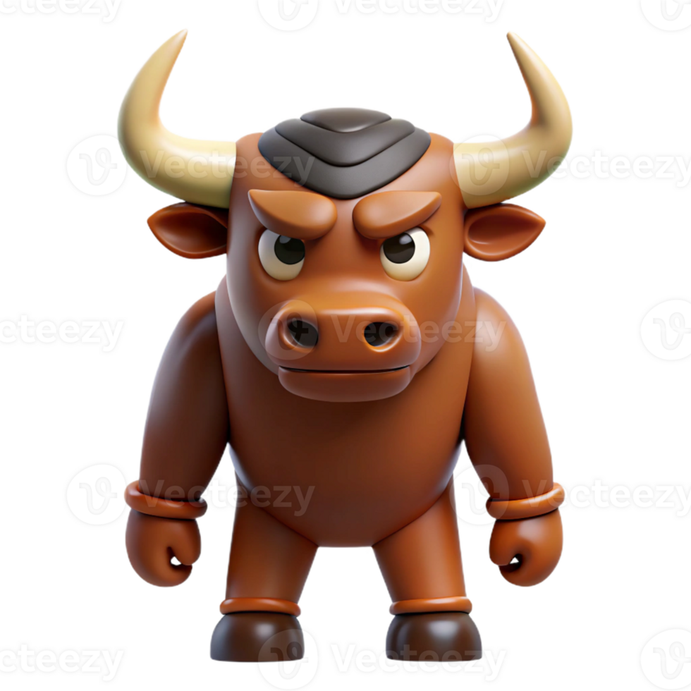 beautiful minimalist Minotaur, bull-headed monster, isolated, high resolution png