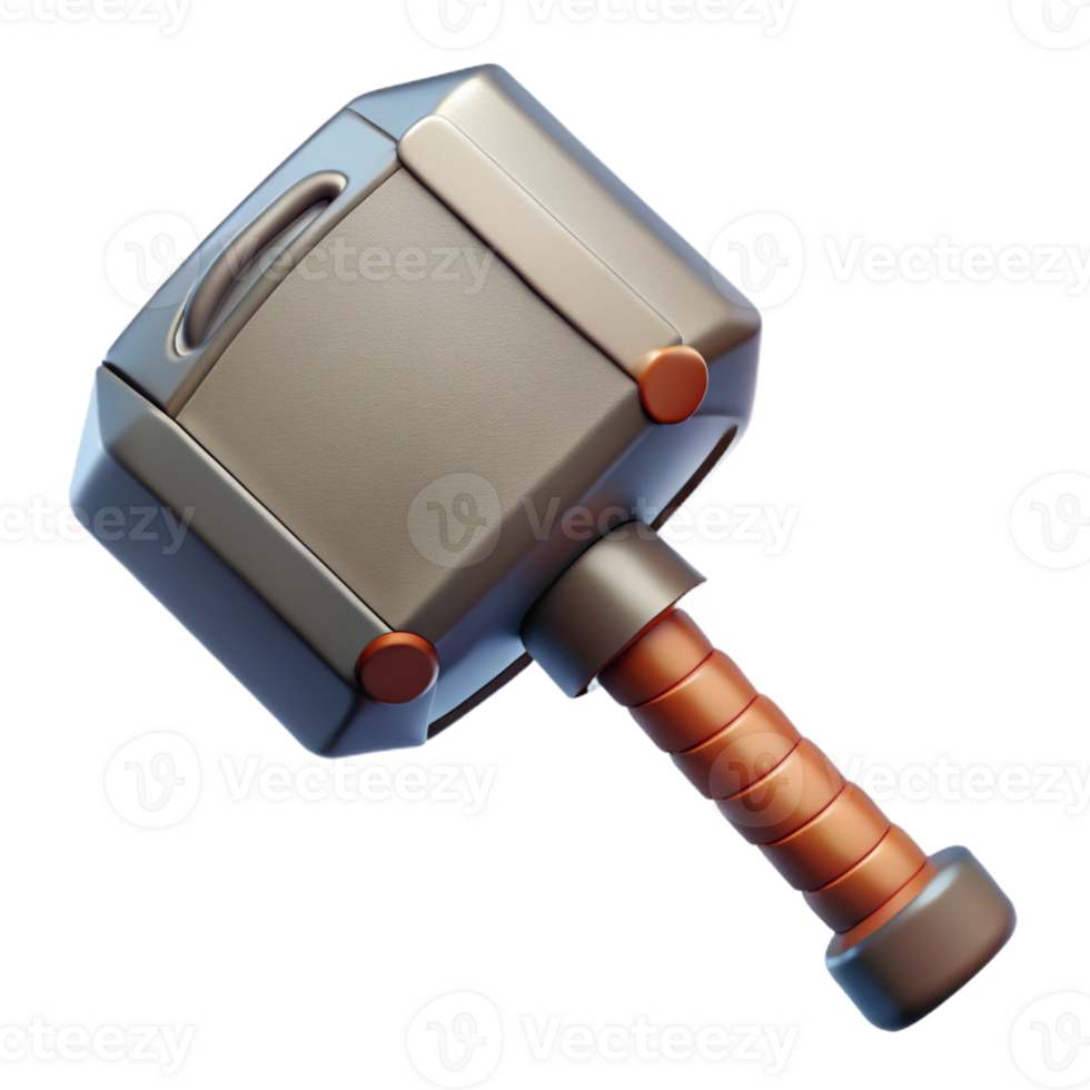 wonderful traditional Mjolnir, Thor's hammer, powerful, original png