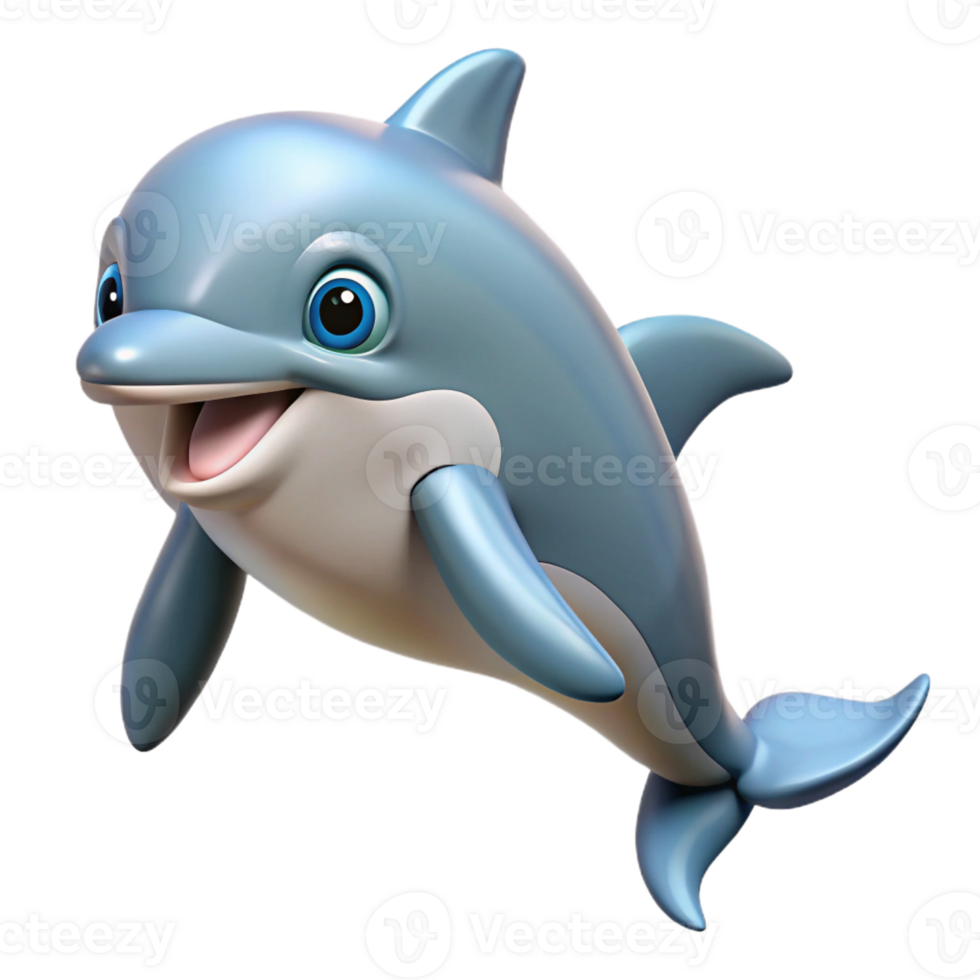 wonderful abstract A playful bottlenose Dolphin, high resolution png