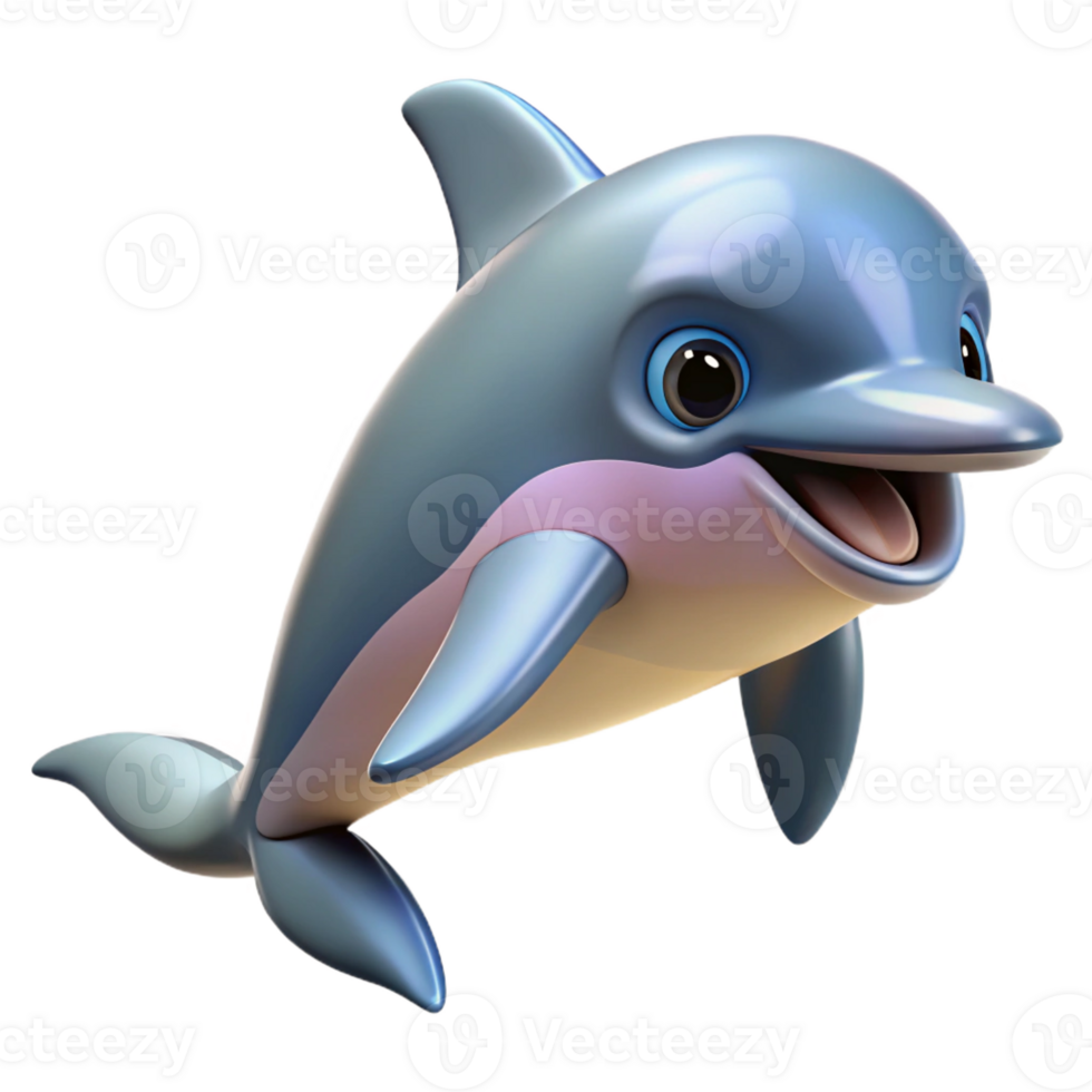 wonderful rustic A playful bottlenose Dolphin, 4K png