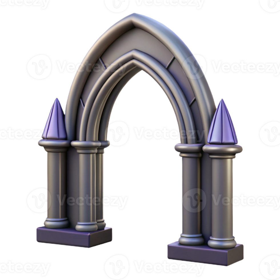 wonderful creative Archway, gothic style, professional png