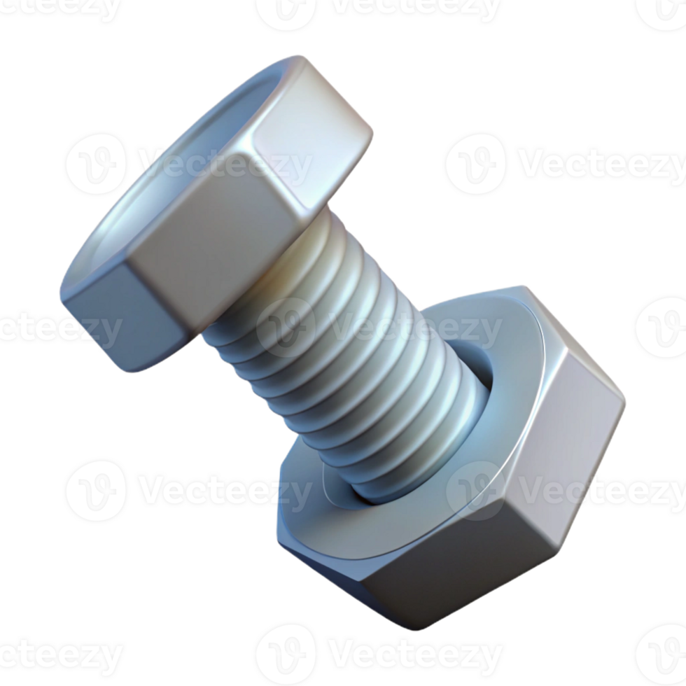 serene rustic Bolt, hex head, premium png
