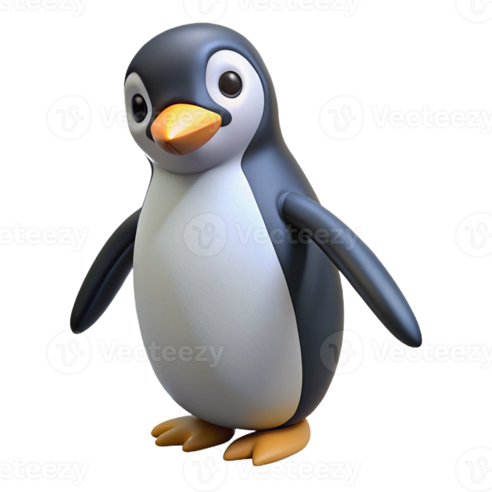 extraordinary minimalist Penguin, emperor penguin, waddling, genuine png