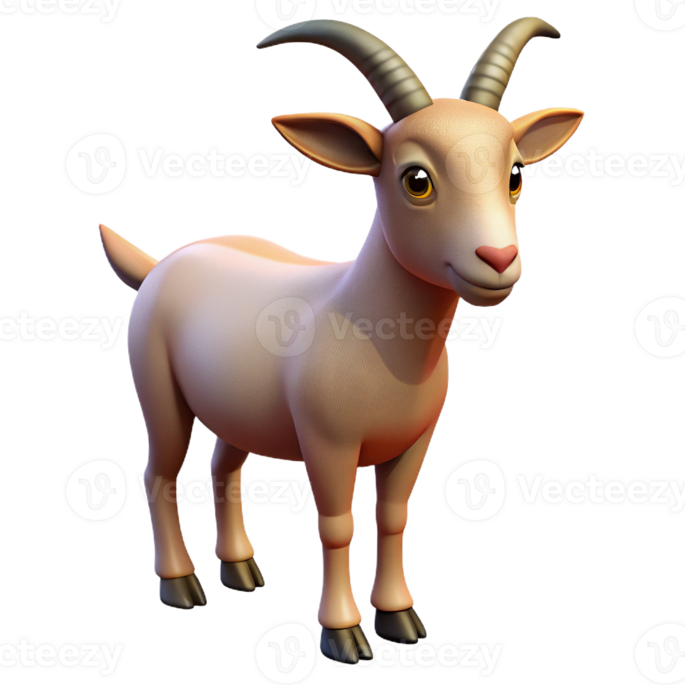 impressive minimalist Goat, mountain goat, horns, original png