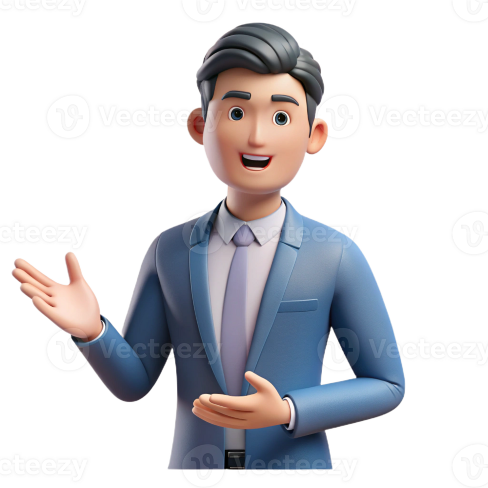 vibrant minimalist Professional speaker, gesturing with hand, original png