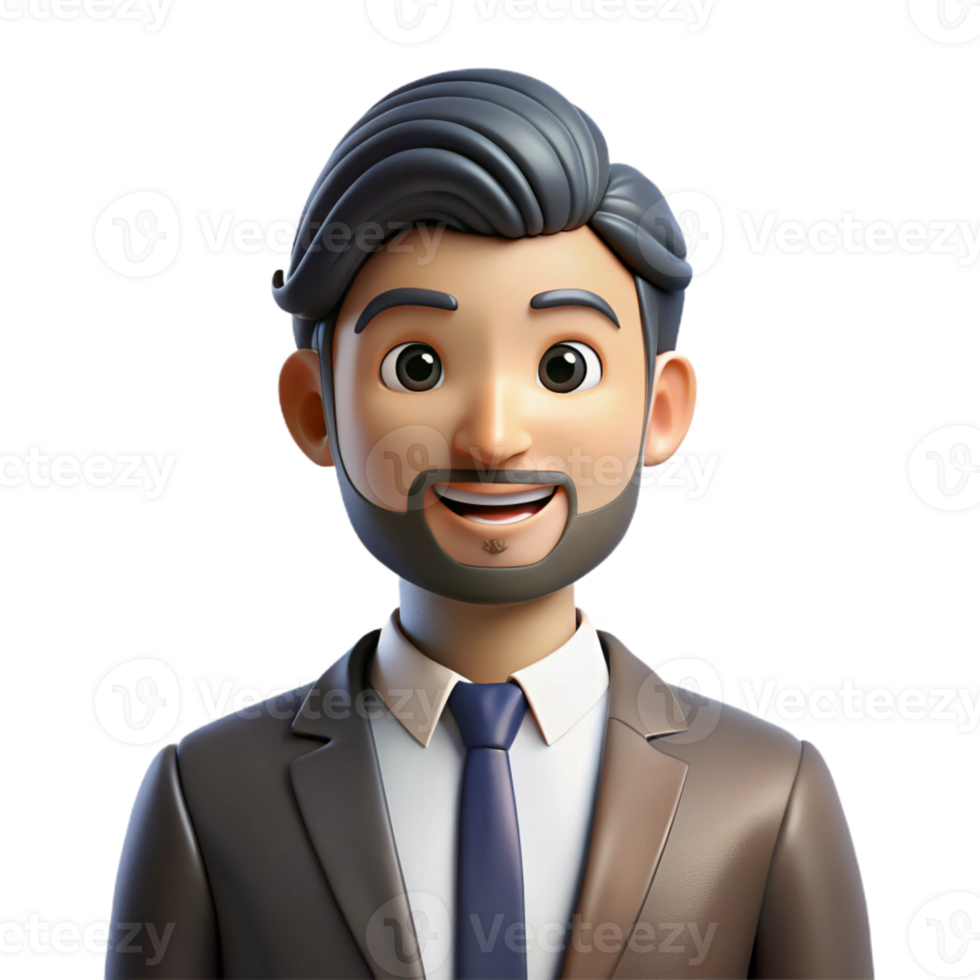 vibrant creative Handsome man, wearing a suit, premium png