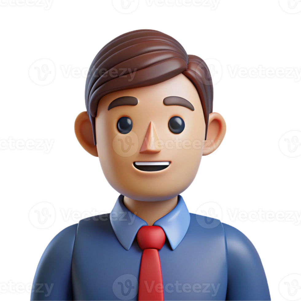 elegant minimalist Serious CEO, wearing a tie, authentic png