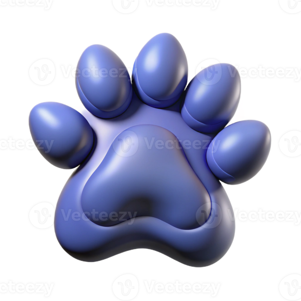 dramatic rustic A single, stylized paw print, belonging to a mythical creature authentic png