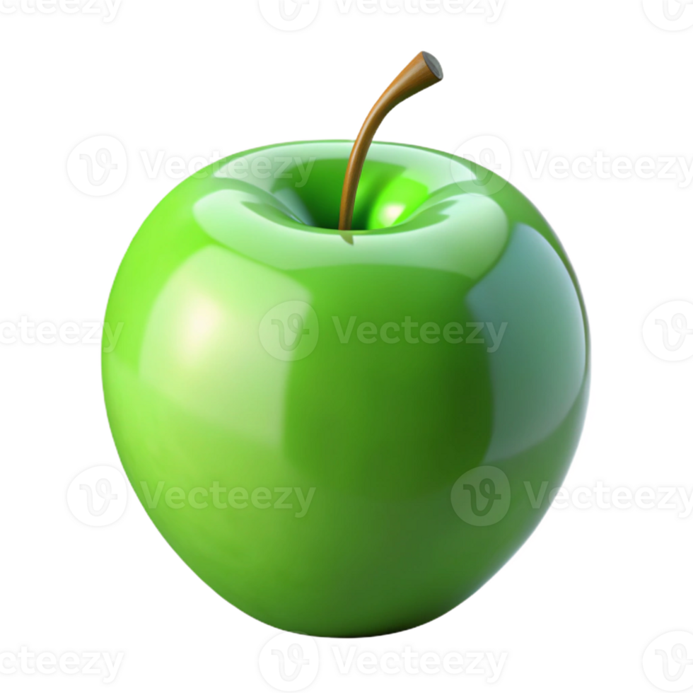 serene traditional Fresh green apple professional png