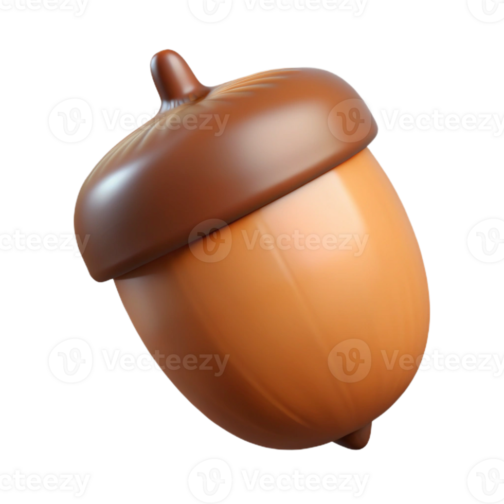 impressive vintage Single acorn high quality png