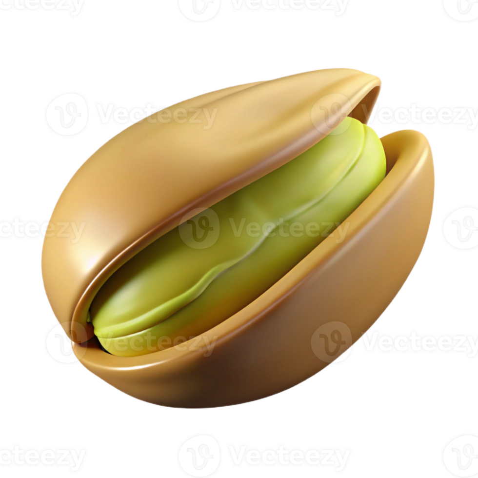 elegant abstract Pistachio nut shelled original png