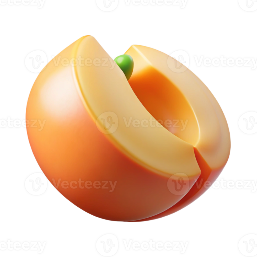 impressive artistic Peach slice exclusive png