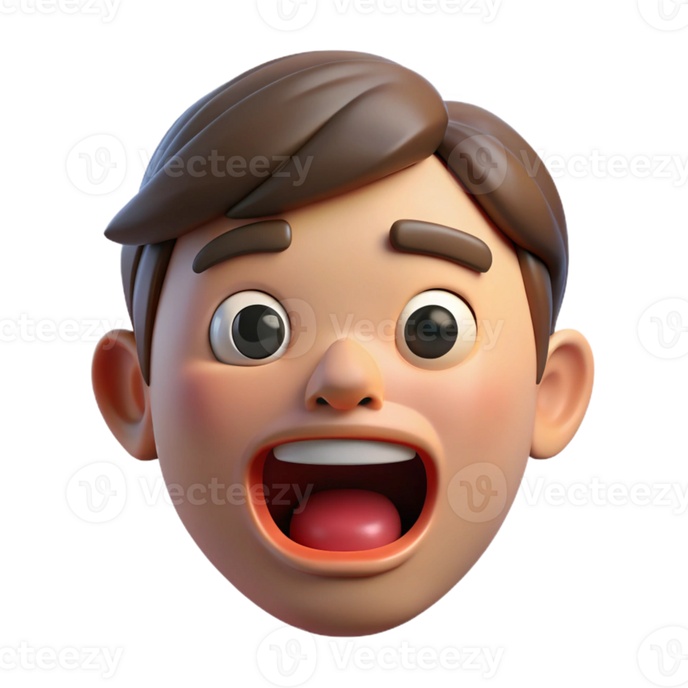 extraordinary contemporary Portrait of a mouth with a variety of expressions, detailed png