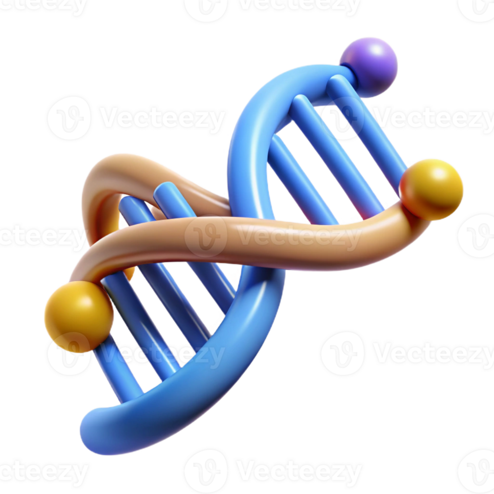 extraordinary vintage Portrait of a DNA molecule, exclusive png
